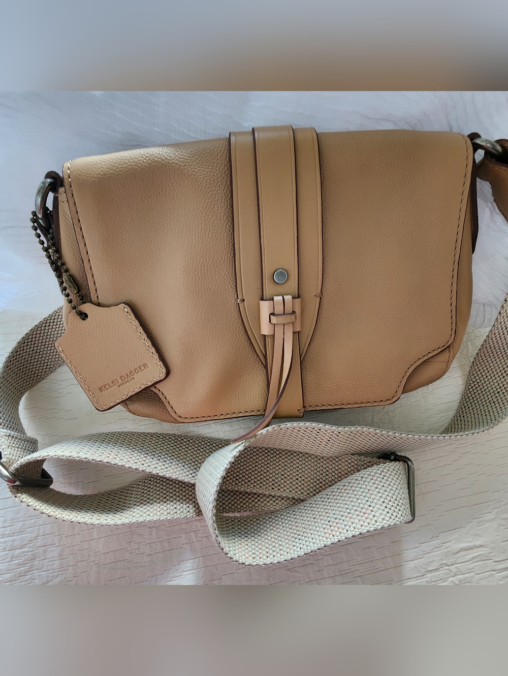 NWOT Kelsi Dagger Brooklyn Lyles Crossbody Bag - Tan Leather